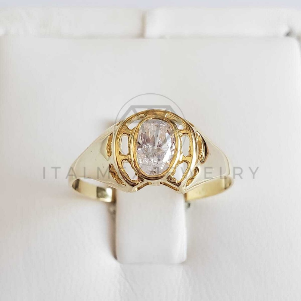 18K Gold Filled Clear CZ Colorful Vibrant Ring